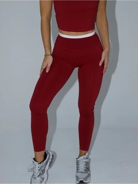 Liason the Label Layered Sculpt Pant in Kiss & White